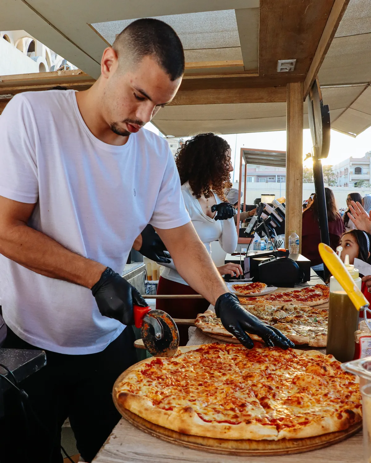 Slow Supply pizza, fresh from the oven